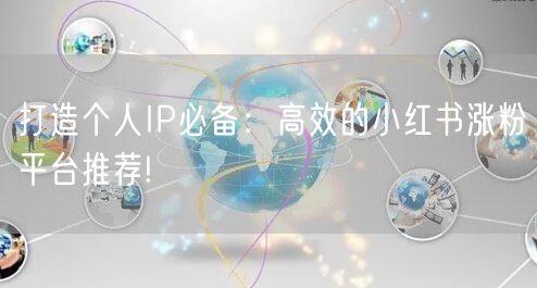 打造个人IP必备：高效的小红书涨粉平台推荐!